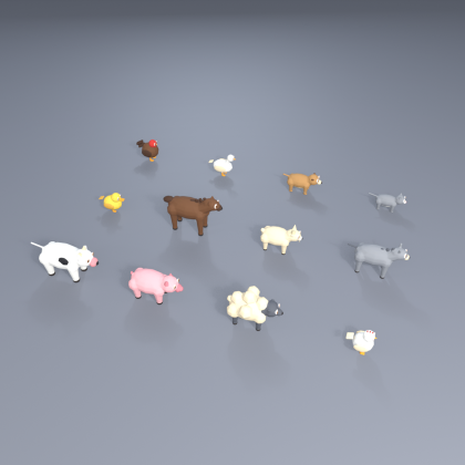 Low Poly Farm Animals Pack Cow Pig Chicken x12 preview 5
