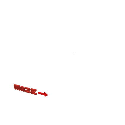 Maze sign with arrow