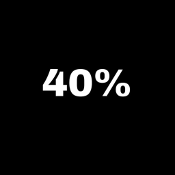 40%
