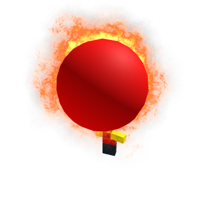 baller with big fire ball