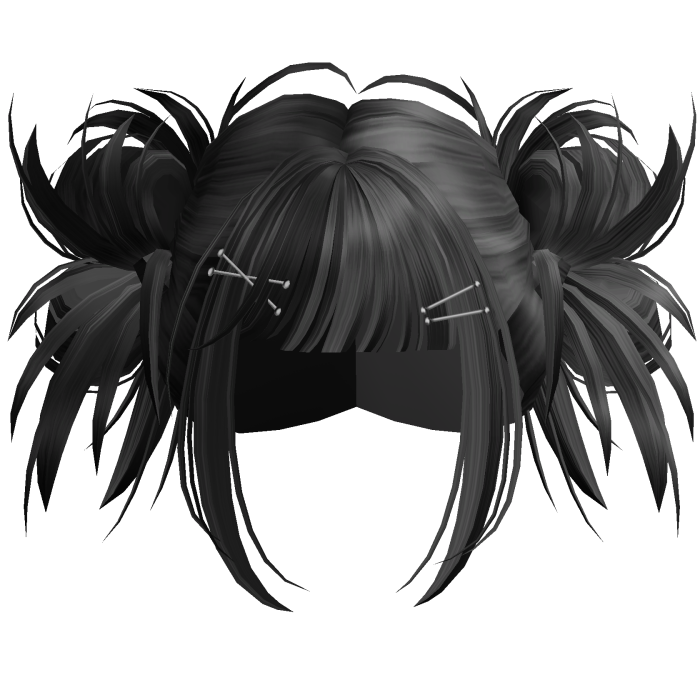 Scene Hyperpop Rave Buns (Black&Grey)