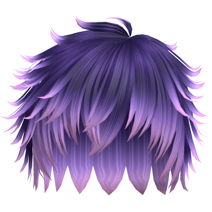Messy Emo Boy Hair (Galaxy Purple) Roblox item