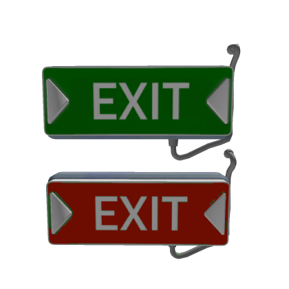 Exit Sign - FNaF Security Breach / RUIN