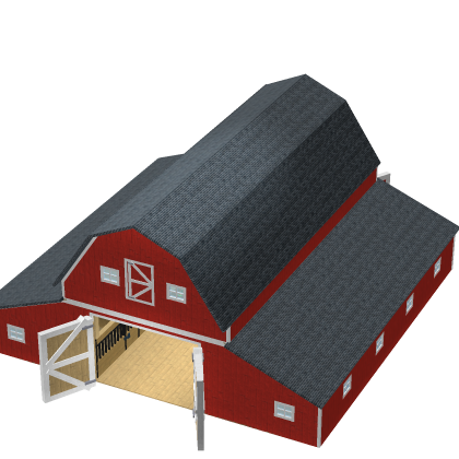 Barn Farm Red Tractor Wood Cow Livestock