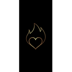 Giant gold heart