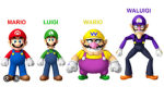 Mario Lugi wario waluigi