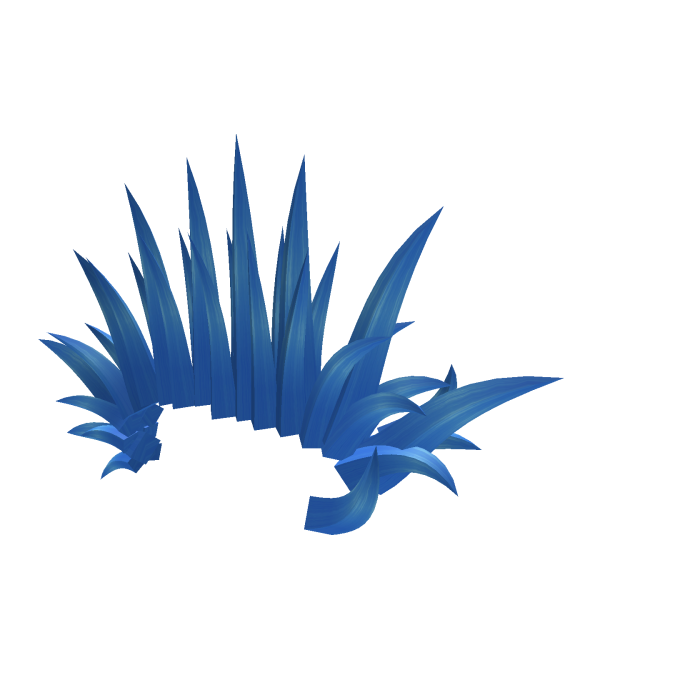 Blue Punk Mohawk w Horns