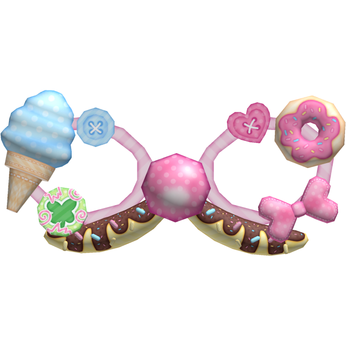 Cute Kawaii Yummy Decora Dessert Clown Glasses