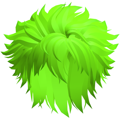 green messy hair 39. Roblox item