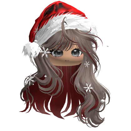 Christmas Waves w/Santa Hat (Milktea&Red)
