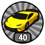 Own 40 Cars Roblox badge thumbnail