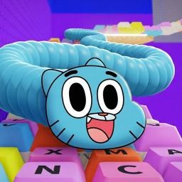 [😽] Climb Gumball Keyboard Tower!