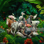 The animal group hangout area