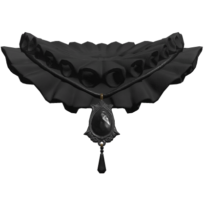 Black Jester Neck Ruffle 3.0 Roblox item