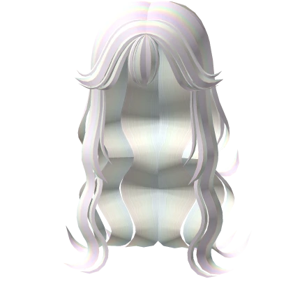 ♡ Long Wispy Pastel Rainbow Anime Ayanami Rei Hair Roblox item thumbnail
