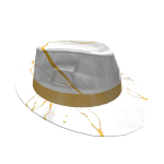 Molten Gold White Fedora