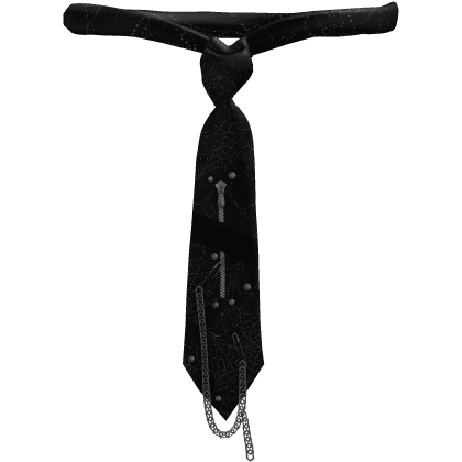1.0 Black Gothic Emo Tie thumbnail