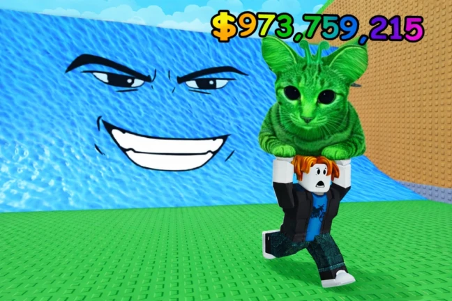 ネコの津波からの脱出