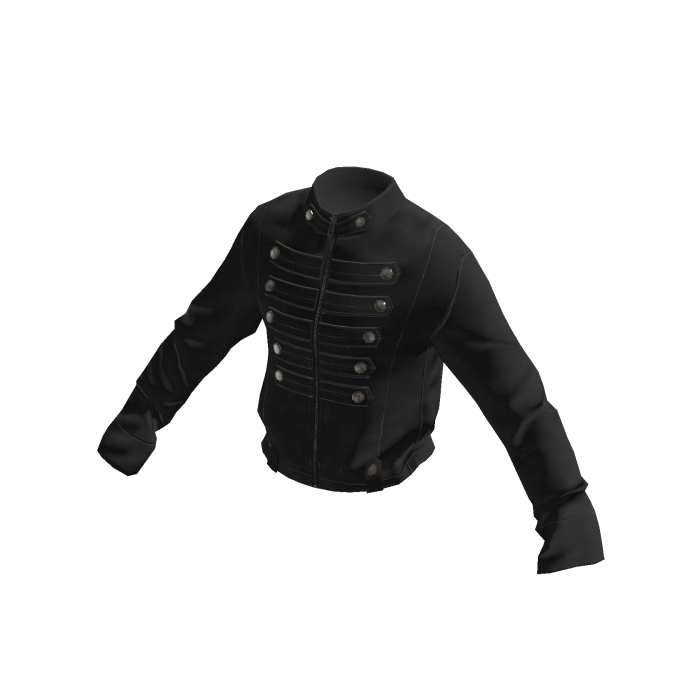 💗 Y2K Military Parade Jacket _ Black