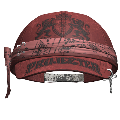 Y2k Bandana Cap Red