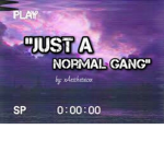 Just a "nøŕmäľ" gañg