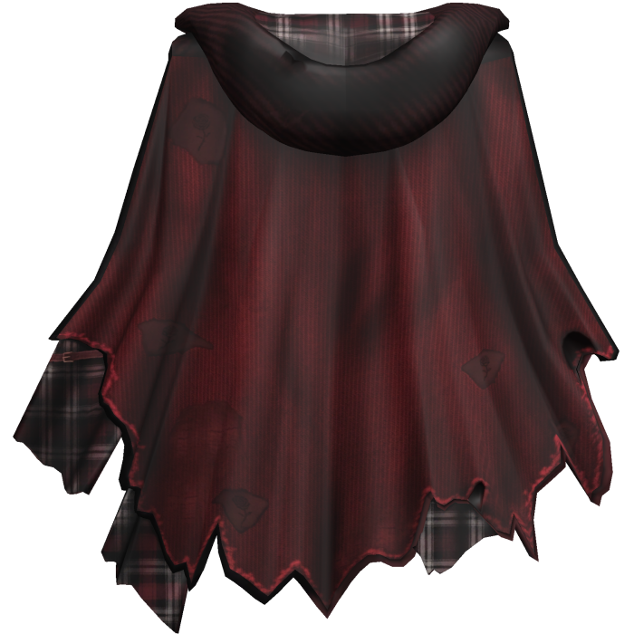 Distressed Torn Cape