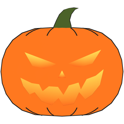 Glowing Halloween Pumpkin Classic Orange Roblox item