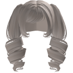 ♡ FREE Ash Curly Lollipop Dollette Twin Pigtails
