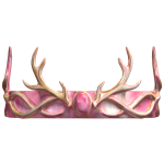 (CODE= 2286 ) Pretty Pink Wild Hunt Gold Crown