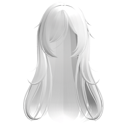 zZz .. wispy messy vampire hair in white (^,..,^)  Roblox item
