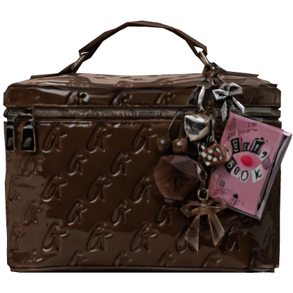 Glam Monogram Vanity Bag In Brown
