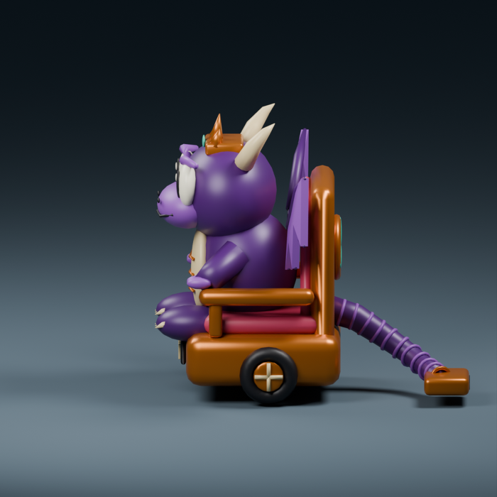 Throne Dragon - Animated Vacuum King preview 3