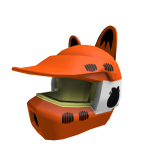 Orange Cat Motocross Helmet