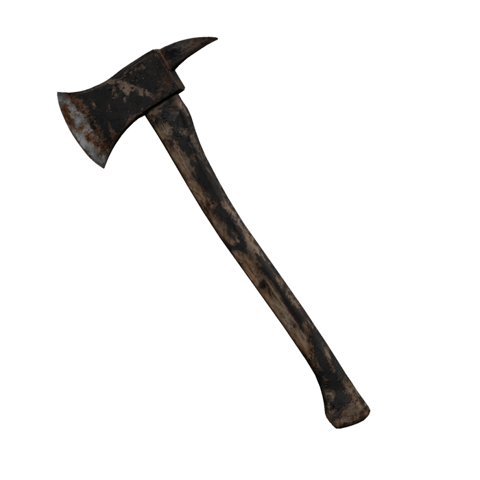 rusty axe