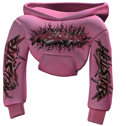 [1.0] Pink Hellstar Shoulder Hoodie thumbnail