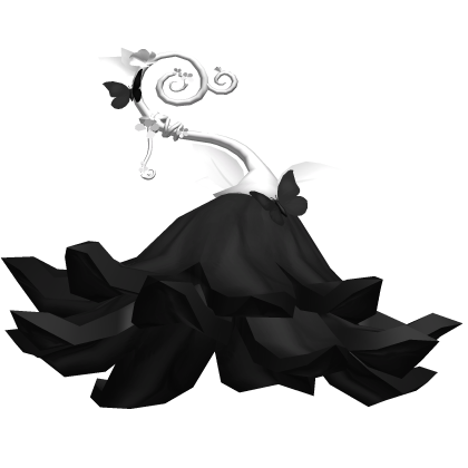 Black White Fantasy Fairy Bell Flower