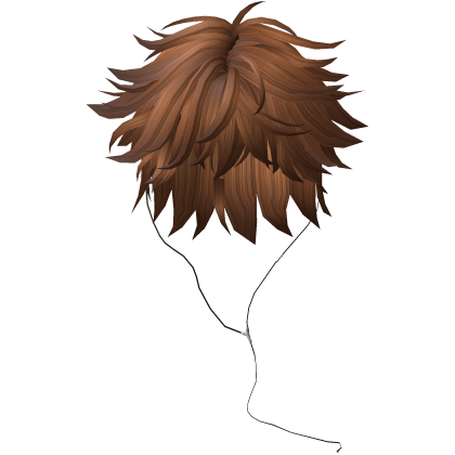 Y2K emo boy with headphones, bronw hair