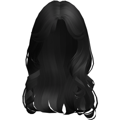 Black Pretty Long Soft Curly Hair Roblox item