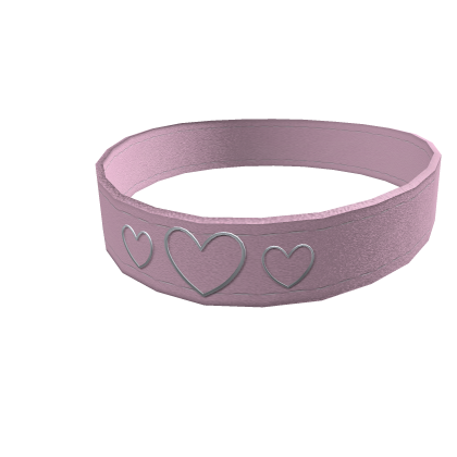 Pink Choker Cute Hearts