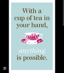 Always drink tea