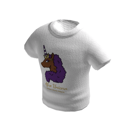 White Basic Unicorn T Shirt thumbnail