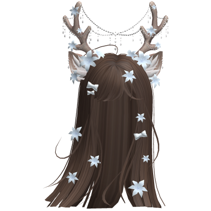 Ethereal Christmas Fairy Fawn Hair w/ Antlers