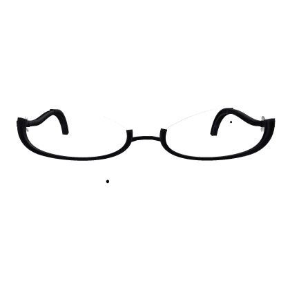 Low eye glasses + Beauty mole *Black*