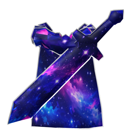 Galaxy Cape /w Sword Roblox item