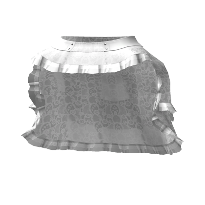 ┊♡꒱ gothic lace bustle skirt  3.0 ꒰white꒱