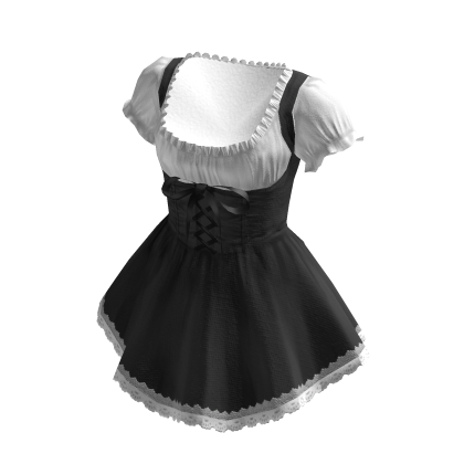 🍀Kawaii Lace Dress (Black) thumbnail