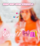 SHOP NOT STOP EXAMPLE