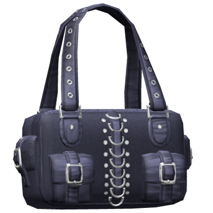 Navy Blue Gothic Buckle Shoulder Bag 3.0