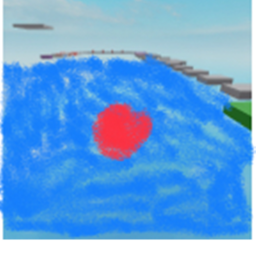 Sunken obby in water