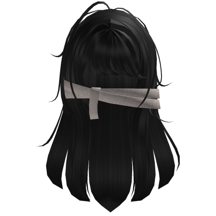 Creepy Doll Straight Hair W Bandages Black ♥